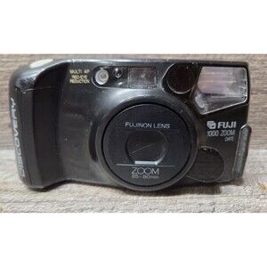 Fuji Discovery 1000 Zoom Panorama 35mm Point & Shoot Camera Film Tested Working
